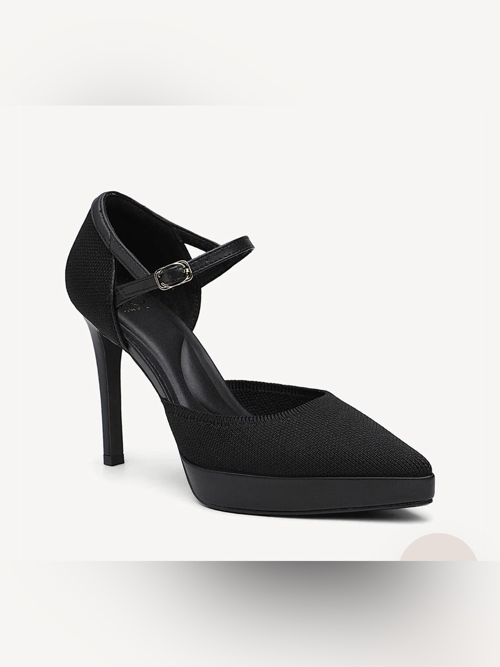 NEW! Cosy Island Black Pointed High-Heel Mary Jane Pump - 7.5